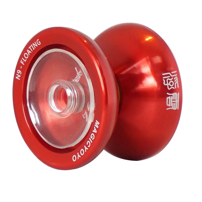 MAGICYOYO N9 Metal Yoyo Side Shaft Top Fingerplay Aluminum Alloy Yoyo with 5 Strings,Gloves