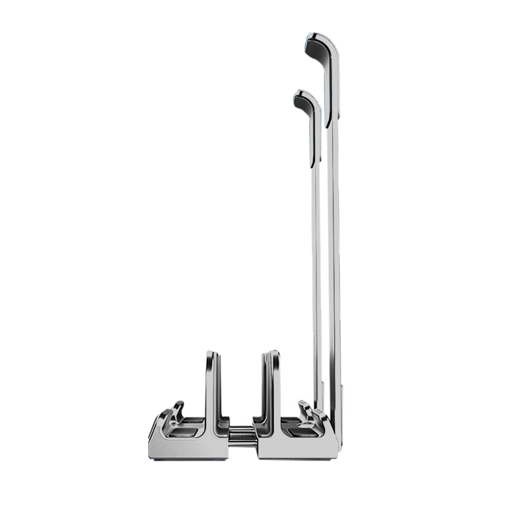 Laptop Vertical Holder Portable Desktop Laptop Tablet Adjustable Aluminum Alloy Stand Non-slip: grey