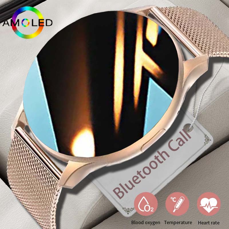 2024 nowy damski Smartwatch 1.43 cal z pełnym ekranem dotykowym Bluetooth połączenie IP68 wodoodporny damski Smartwatch dla Huawei Xiaomi