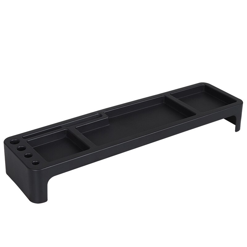 Plastic Office Table Organizer Desk Keyboard Rack Stationery Storage Holder Computer Home Office Desktop Pvc Storage Shlelf: D