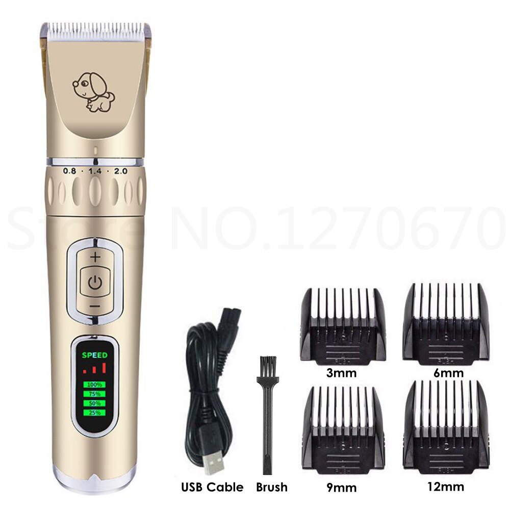 Hundeklippere kattehårklipper pleje dyr kæledyrsbarbermaskine trådløs lydløs hundehårtrimmere fjerner usb elektrisk hårklippermaskine: Guldstandarden