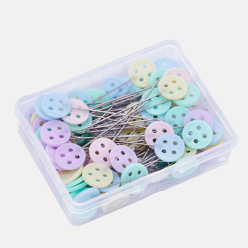 100Pcs Dressmaking Pins Embroidery Patchwork Pins Accessories Tools Sewing Needle DIY Sewing Accessories Stainless Steel Needles: 2 / 100Pcs