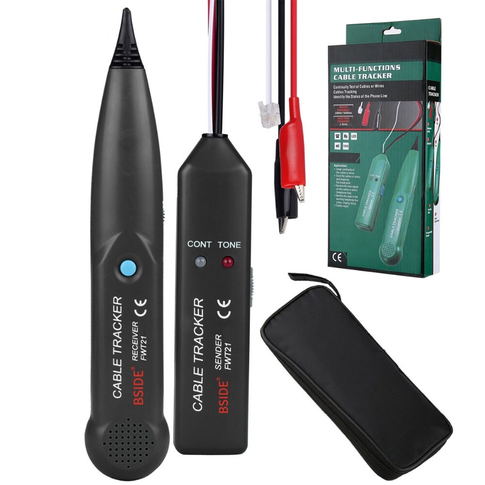 Cable Tracker RJ11 Wire Tracer Ethernet Tracker Telephone Tone Generator Line Toner Tester For Network Telephone Line