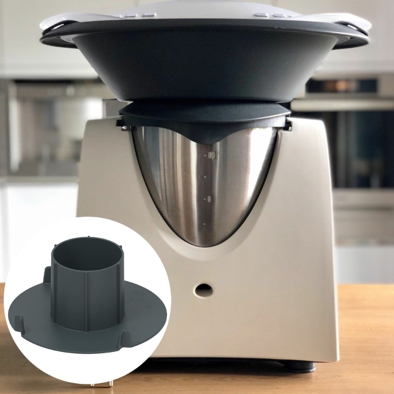 Blandeskålreduksjonsverktøy hvitløksknuser med sprutbeskyttelse passer til thermomix  tm31