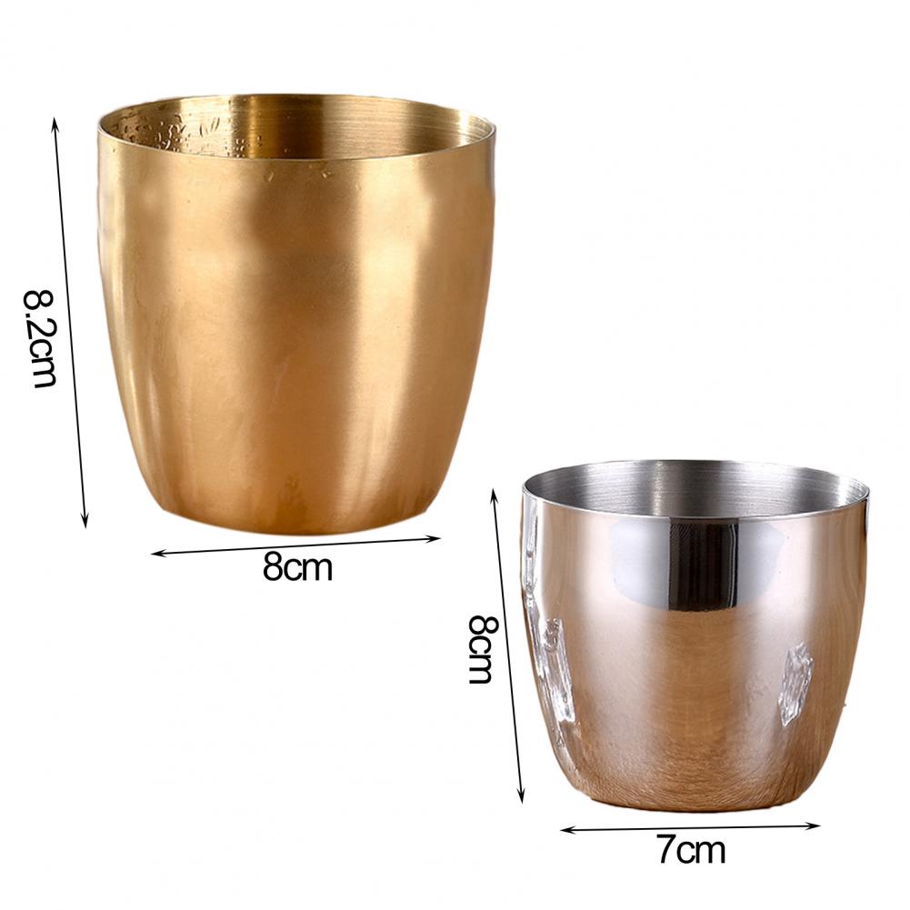 240/300ml Water Cup Large Opening Anti-shock Stainless Steel Home Wear-resistant Bear Juice Cup for Kitchen and Bar