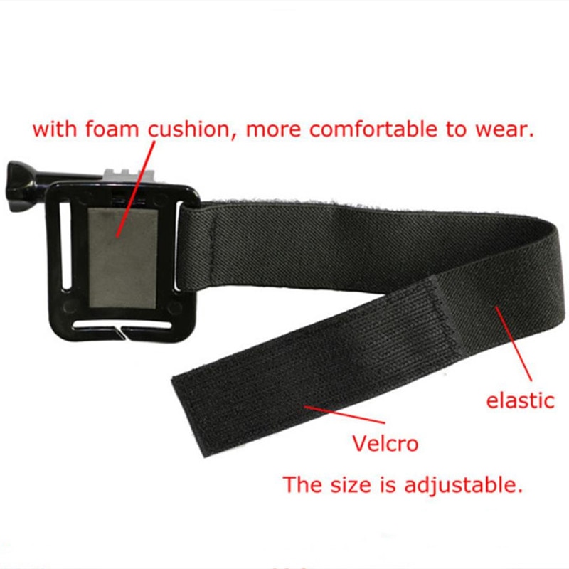 Justerbar handledsrem elastiskt handledsband armremsfäste för gopro hero 7/6/5/4/3/3+/2/1 sjcam