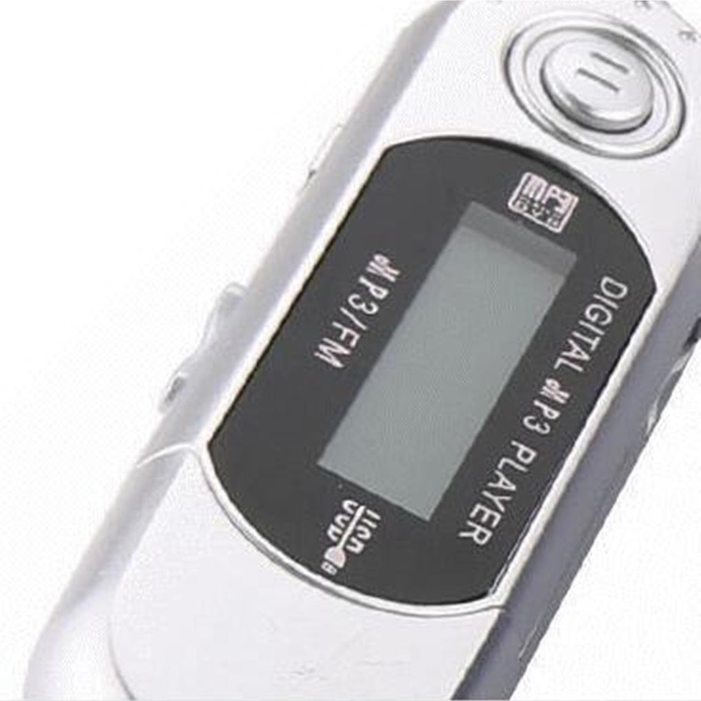 Mini MP3 Player Lossless Sound Flash Drive Multilanguage LCD Music Player with 3.5mm Audio Jack One Finger Control
