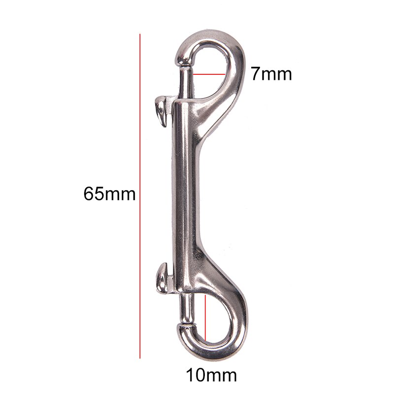 Duiken Roestvrij Staal Ei Quick Link Karabijnhaak Swivel Eye Bolt 65Mm 90Mm 100Mm 115Mm Dubbele ended Haak: 65mm