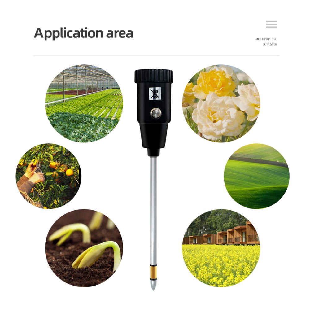 2in1 Portable Soil PH Tester Acidity Humidity Meter Garden Soil Analyzer Greenhouse Potted Crops Planting Cultivating Tool