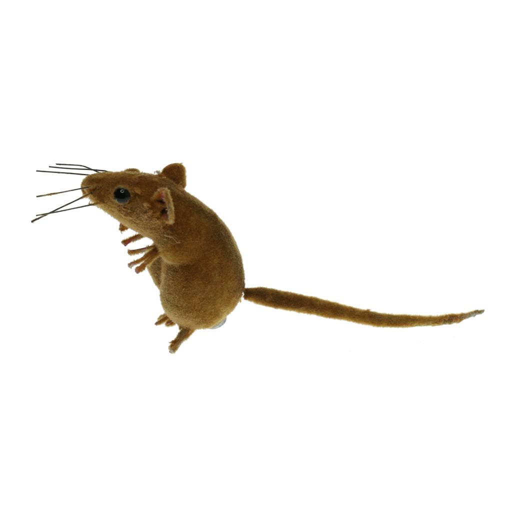 Handcraft Clay Lawn Mouse Lifelike Animal Ornament Model Statues Lawn Decorative Sculpture