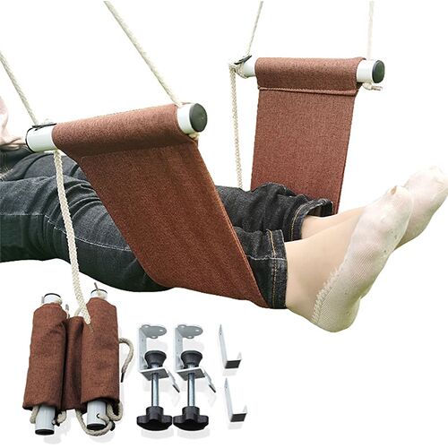 Onder-Bureau Voet Hangmat Kantoor Verstelbare Home Office Studie Voetsteun Bureau Swing Reizen Voet Hangmat Camping Apparatuur: 02