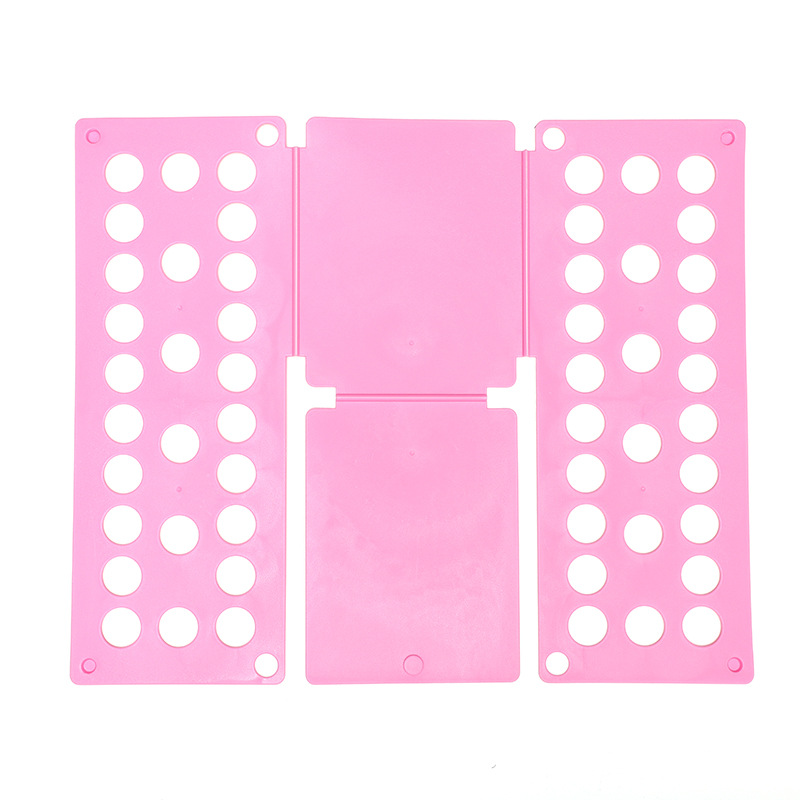 Planche magique à plier le linge pour adultes et enfants, accessoire pour le pliage rapide des vêtements et t-shirts: Pink