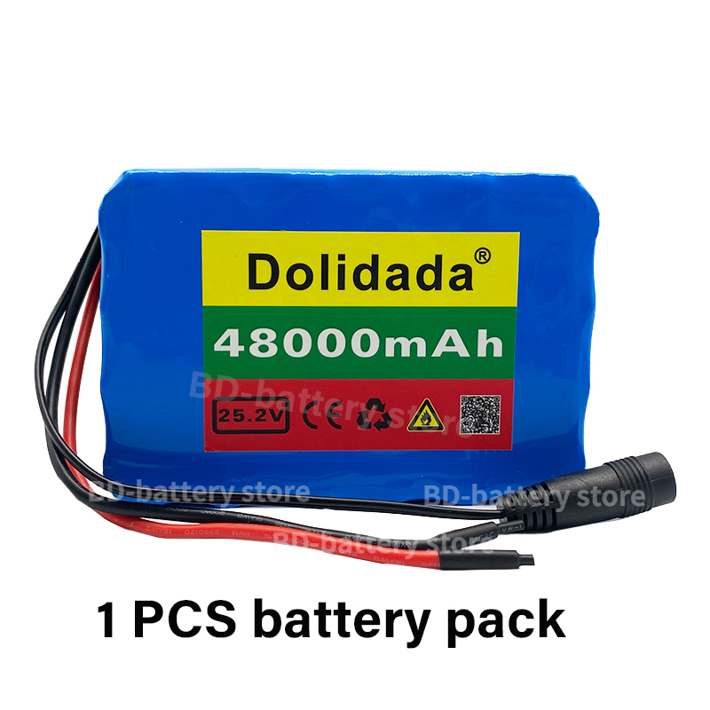 6s4p 24V 48Ah 18650 Battery Lithium Battery 25.2v 48000mAh Electric Bicycle Moped /Electric/Li ion Battery Pack: Gold