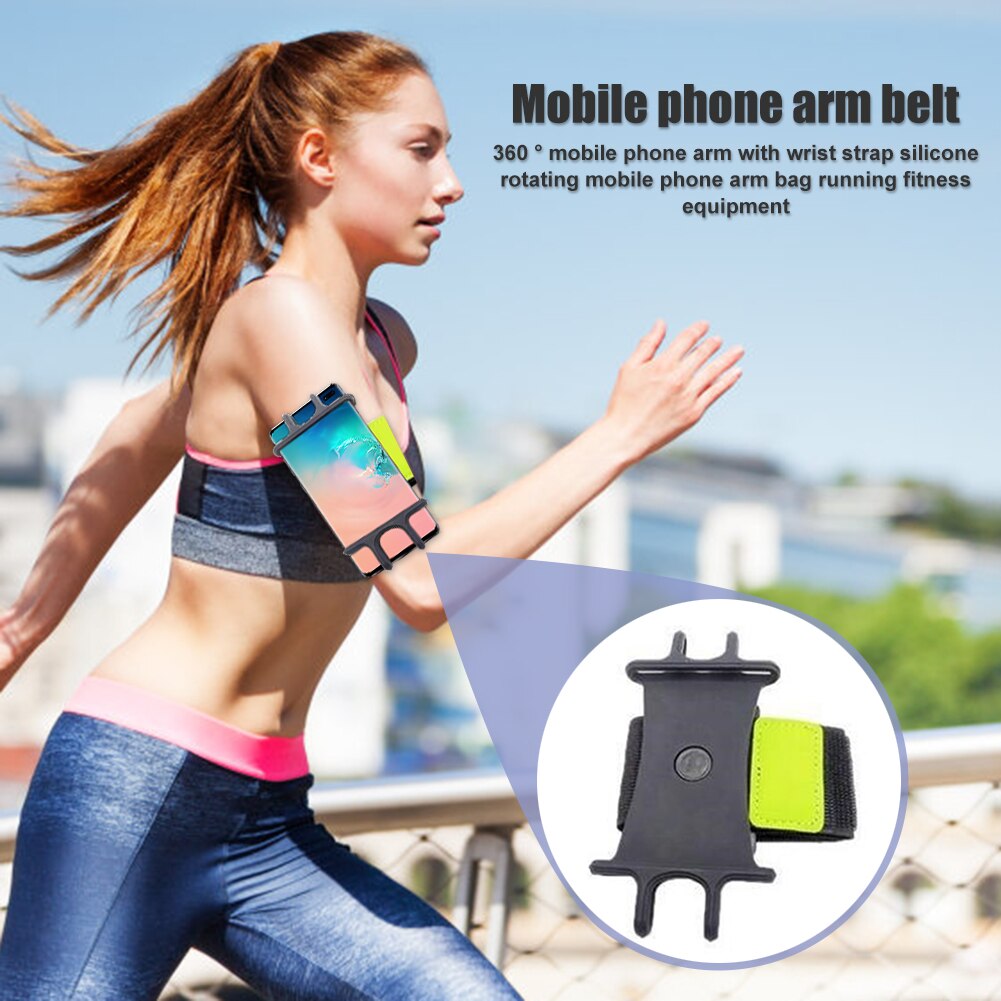 sport jogging fascia Da Polso 360 Girevole Regolabile all'aperto Corsa E jogging Telefono titolare Cassa Del Bracciale di sport per Il Polso di fitness fascia di Braccio