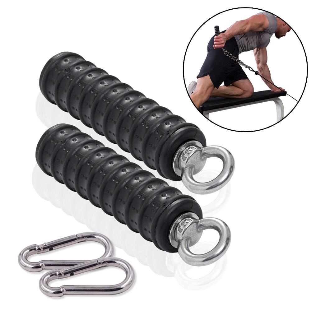 Push Down Enkele Gym Handvat Triceps Sterkte Pull Up Hand Grips Voor Kabel Machine Attachment Arm Spier Fitnessapparatuur