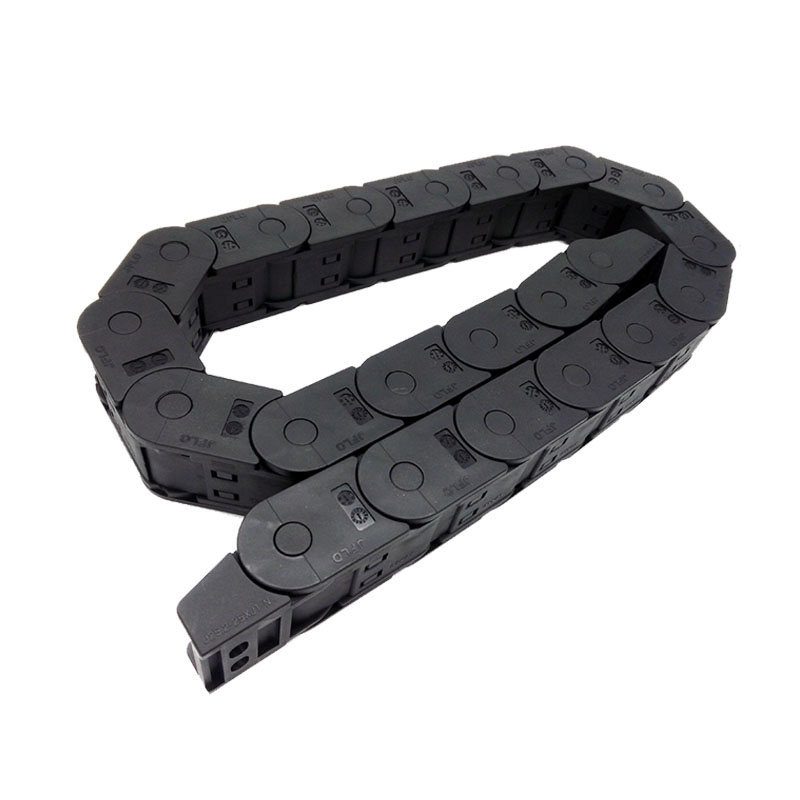 Jflo 25X25Mm 1 Meter Plastic Draad Carrier Kabel Drag Chain Gesloten Open Op Beide Zijden Met Connectoren voor Cnc