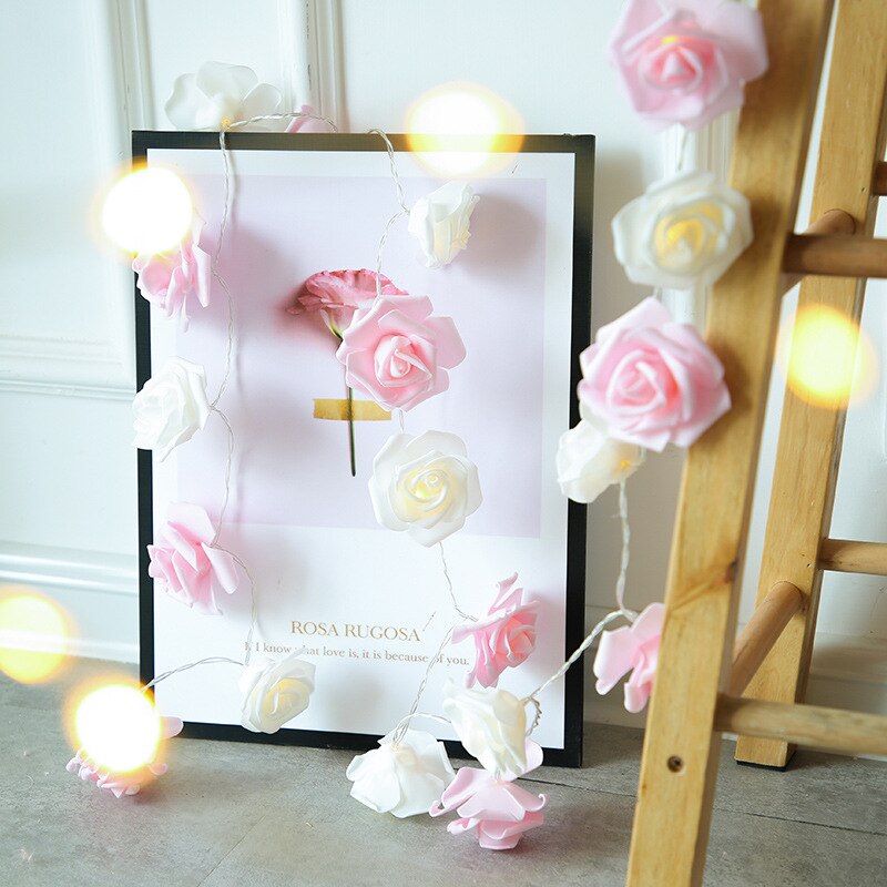 Ling's Moment Ghirlanda di fiori - 6FT Eucalipto & Rose - Decorazione