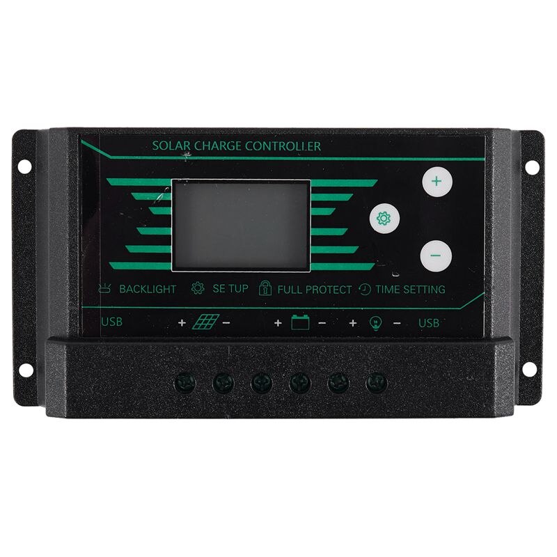 30A contrôleur de Charge solaire Pwm 12V 24V Auto avec rétro-éclairage écran Lcd 5V double Usb 30 ampères régulateur solaire chargeur Z30