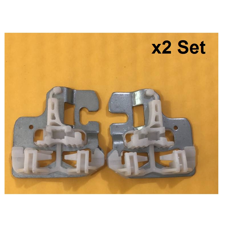 X2 Set Voor Bmw X5 E53 Venster Regulator Reparatie Clips Met Metalen Slider Front Links/Rechts 2000