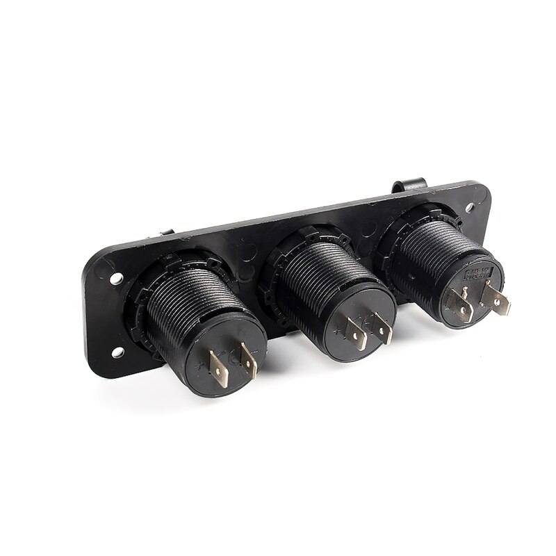 Dc 12v-24v usb-aansluitingen splitter 3 in 1 auto/boot/telefoon oplader digitale voltmeter painel digitale motoraansluiting auto sigarettenaansteker