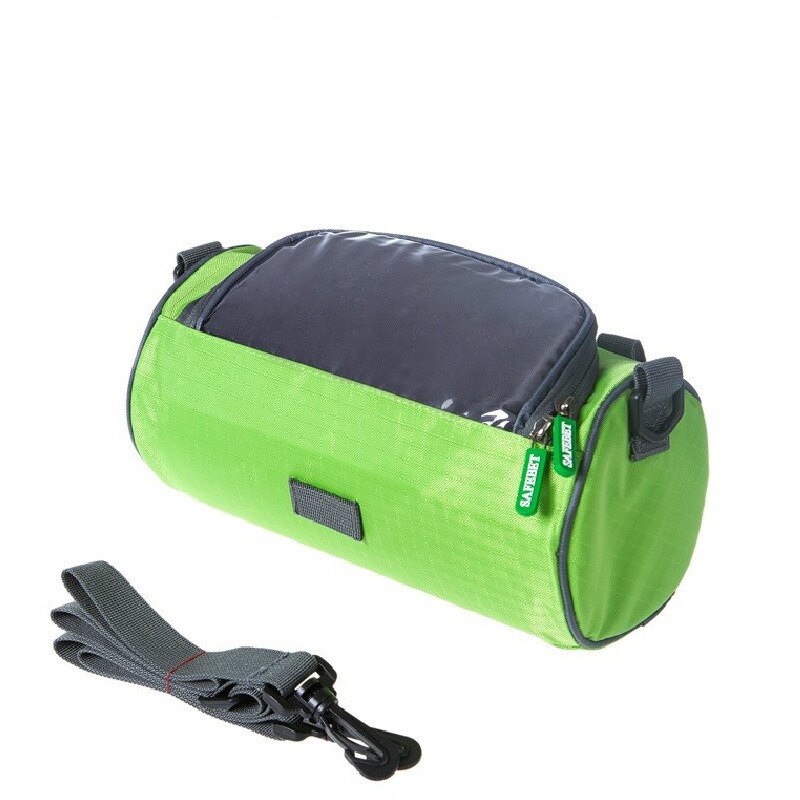 Grote fietstassen stuur voorbuis waterdichte fiets telefoon tas touchscreen tas voor student vrouwen meisje accessoires fietsen: Groente