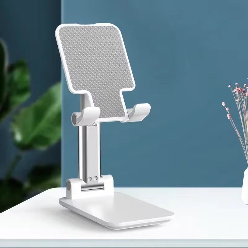 Bureau mobiele telefoon houder standaard voor iPhone 16 15 iPad Xiaomi verstelbare desktop tablet houder universele tafel mobiele telefoons standaard: WHITE