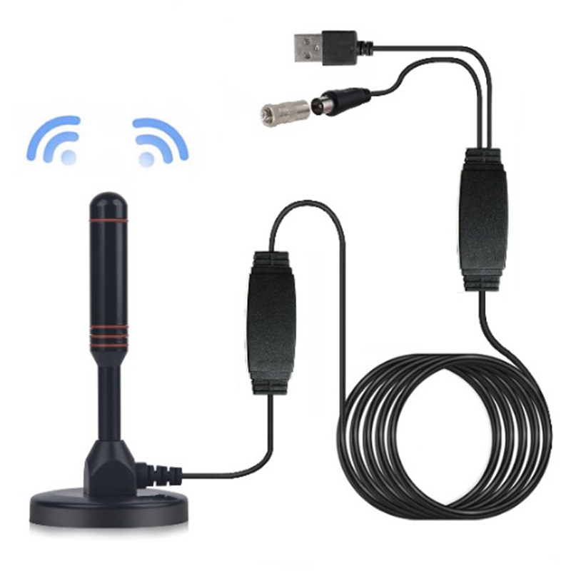HD Digital TV Antenna Indoor Amplified dab antenna 200 Miles Ultra HDTV With Amplifier VHF/UHF Quick Response Outdoor Aerial Set