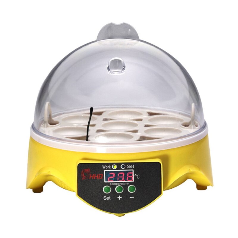 7 small incubator semi-intelligent egg incubators ABS Transparent Digital display Digital temperature controls