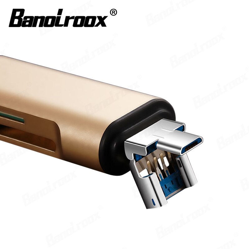 Banolroox High Speed 3 in 1 Card Reader Type-C/OTG/Microsd/TF картридер usb c micro for phone laptop accessories free adapter