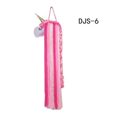INS-horquillas de unicornio de fieltro para niños, accesorios para el cabello, cinturón de almacenamiento para colgar en la pared, tiara, cinturón de acabado, estante de acabado: 6