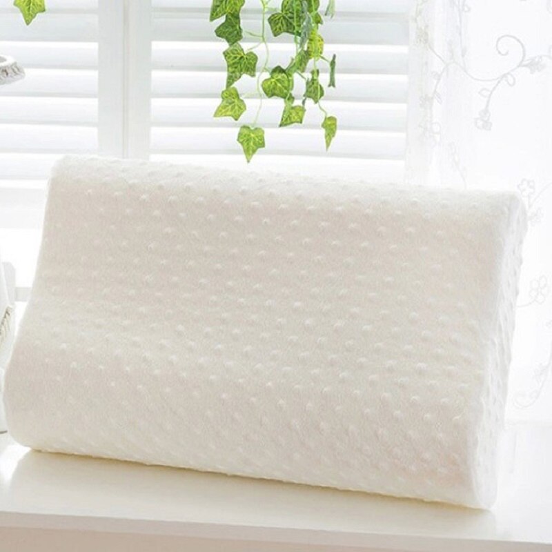 Sleeping Pillow Slow Rebound Memory Foam Pillows Ergonomic Curve Cervical Orthopedic Sleeping Neck Head Pillow 50x30x10xcm: Default Title