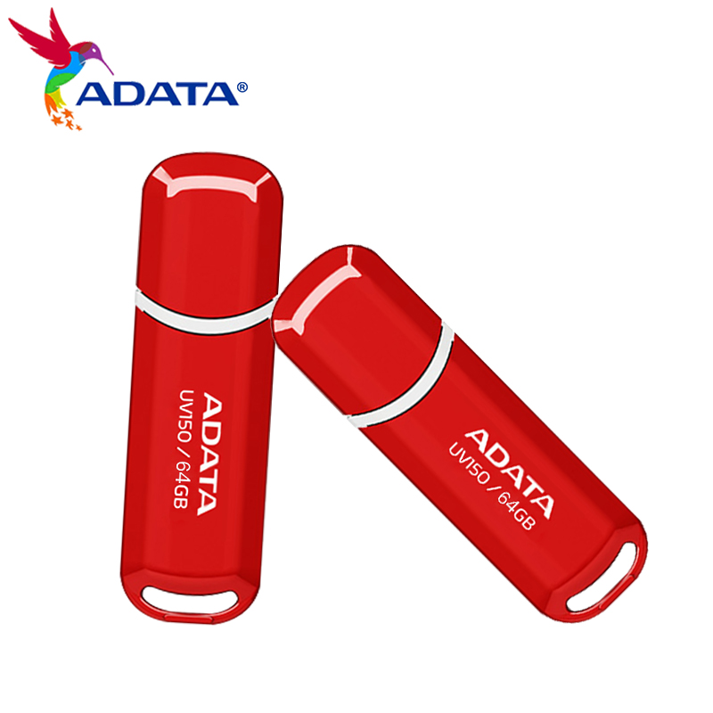 ADATA-unidad Flash USB 3,2 UV150, memoria portátil de alta velocidad de 64GB, 32GB y 16GB para ordenador