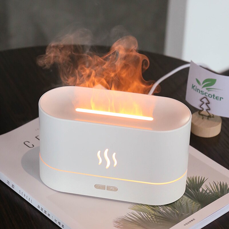 Fast Flame Humidifier diffuser Fire Ultrasonic Cool Mist Maker Fogger Essential Oil Flame Lamp Difusor