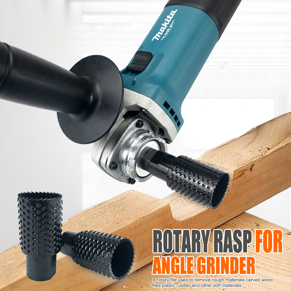 Râpe rotative pour meuleuse d'angle 100/125 Type M10 M14, lime de sculpture sur bois, disque de ponçage, tête Abrasive