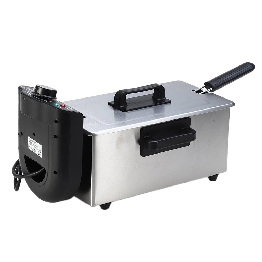 2000 Watt Stainless Steel Triple Basket Electric Deep Fryer
