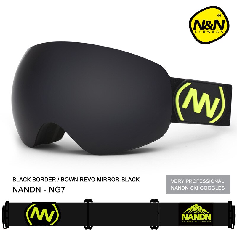 Professionelle Männer Frauen Ski Brille 2 Doppel Objektiv Anti-Nebel groß Sphärische Ski Brille Schnee Brille