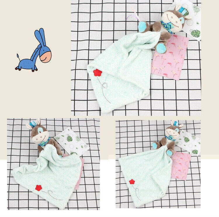 Lovely Toddler Baby Security Blanket Infant Appease Towel Play Hanging Cute Animal Doll Comforter