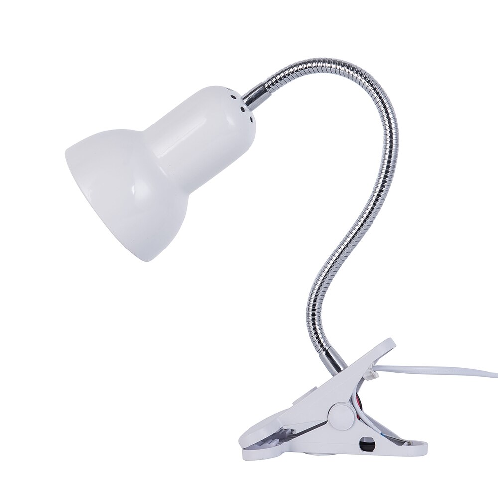 360 Graden led bureaulamp Twisted Flexibele led Tafellamp met Clip Bed leesboek Licht LED bureaulamp Zwart witte behuizing: White / 5W Warm white