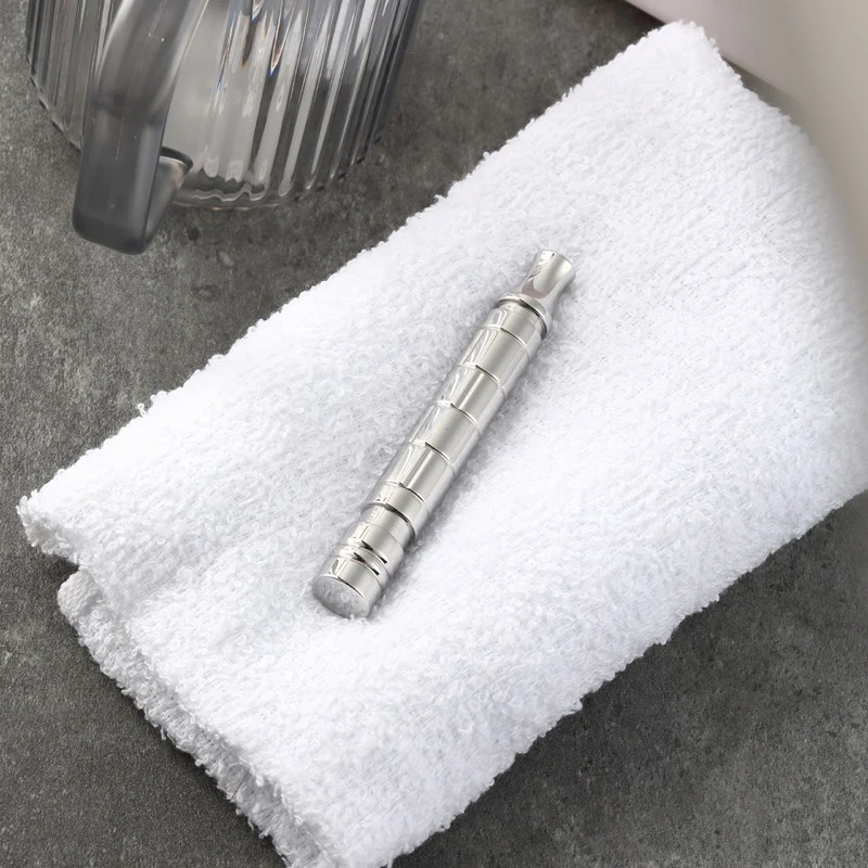 YAQI Saturn gepolijst 303 roestvrij staal veiligheidsscheermeshandvat voor heren