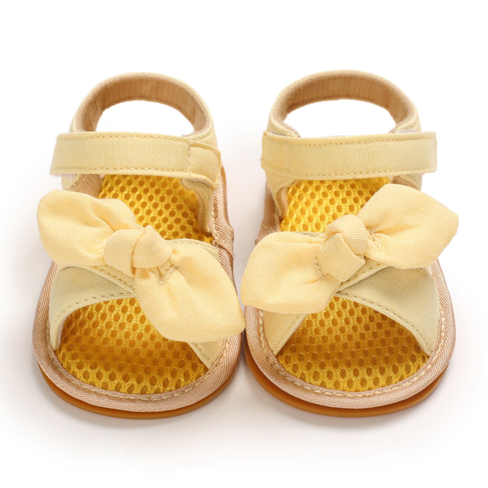 Baby Mädchen Sommer Bownot Sandalen Atmungsaktive Sanft Sohle Nicht-Unterhose Offene spitze Wohnungen Kleinkind Vor-Wanderer Baby Schuhe: B / 13-18 Monate