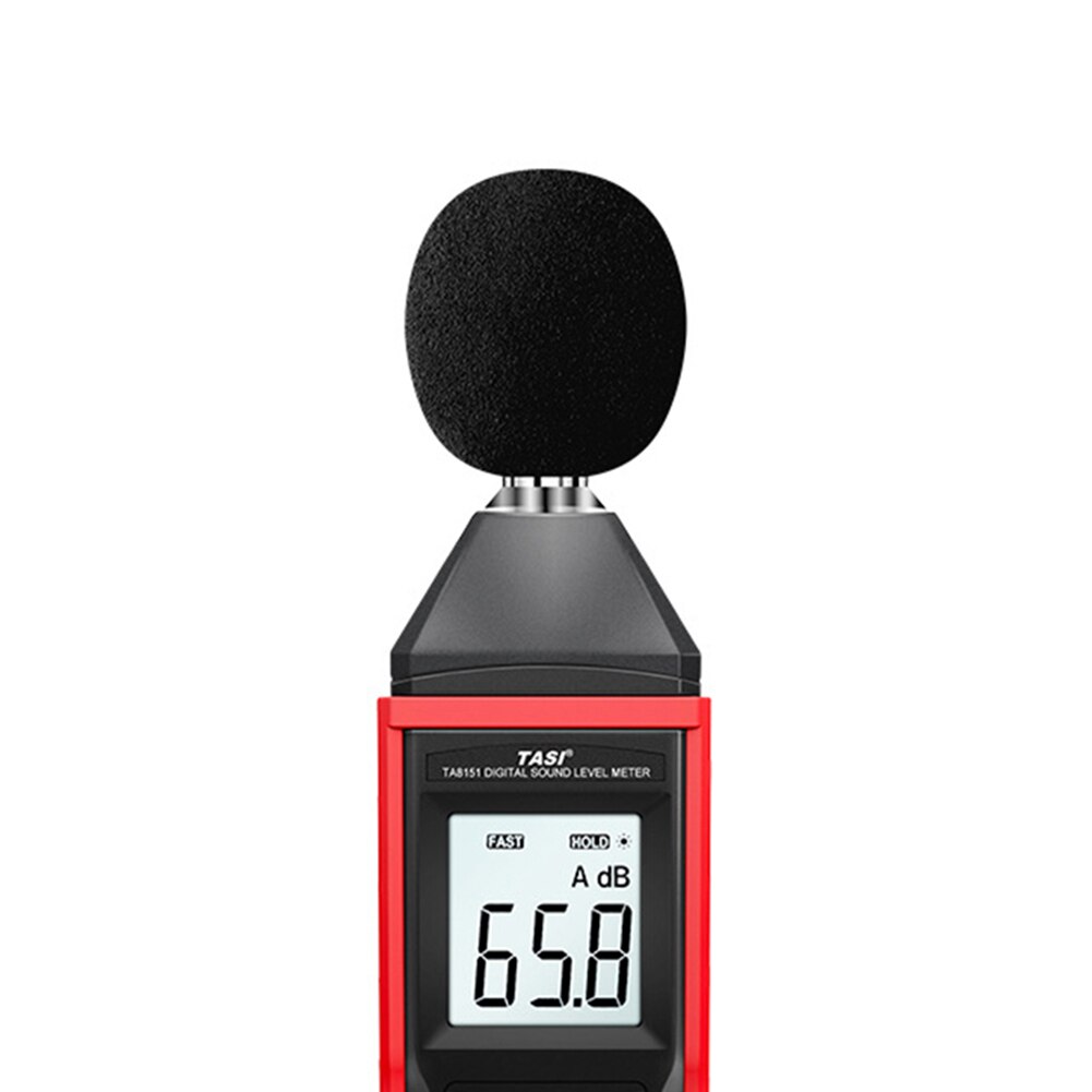 TA8151 Audio Measuring Instrument Alarm Audio Sound Level Meter LCD Noise Measuring Instrument Decibel Monitor