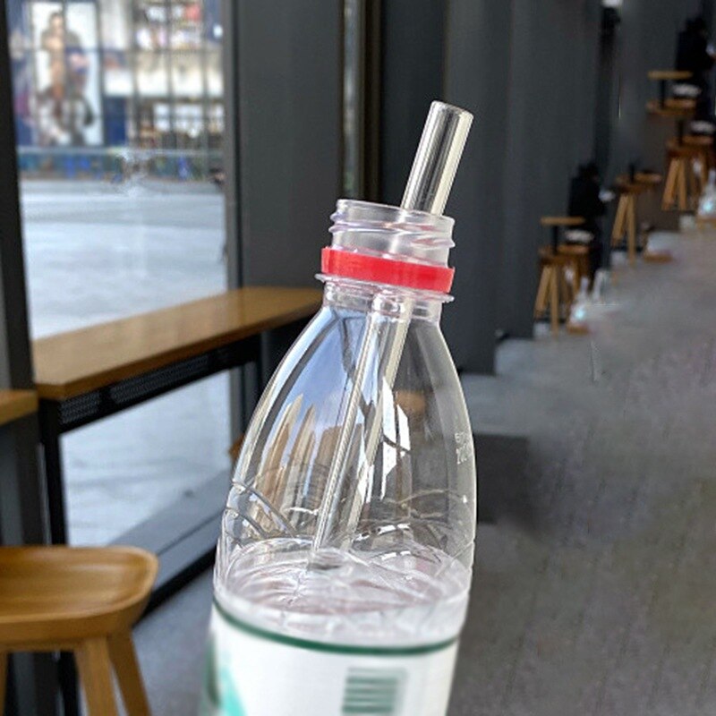 14mm Reusable Glass straw Extra Wide Pointed Bubble Tea Straw Smoothie Straw Glass drinking Straw Milk Coffee Porridge