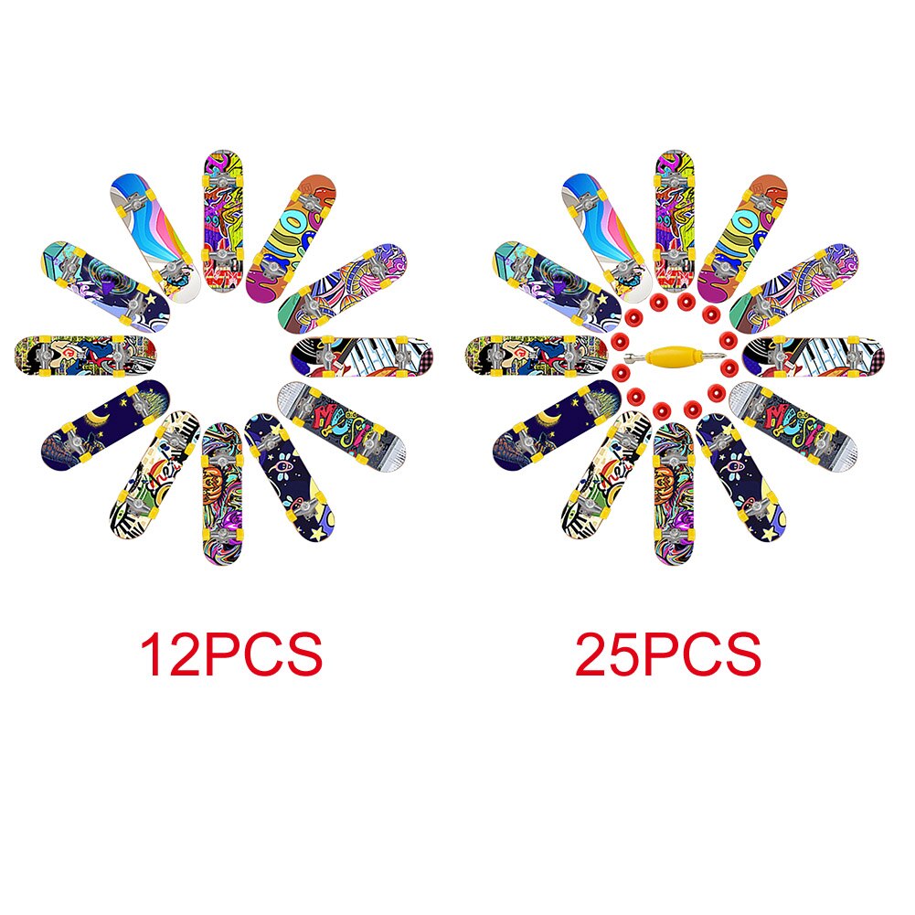 Home Plastic Interactive DIY Beginner Mini Fingerboards Finger Skateboard Kids Hand-eye Coordination