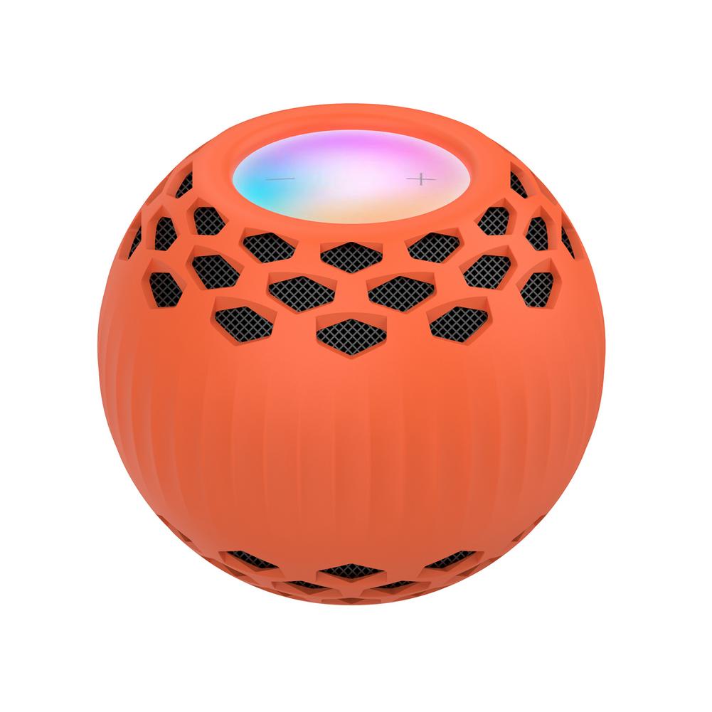 Høyttalersilikonetui mykt beskyttende skall fallbestandig støtsikkert støvtett beskyttelsesdeksel til apple homepod mini-høyttaler