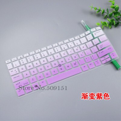 Housse de protection pour clavier d&#39;ordinateur portable HP EliteBook x360 1030 G3 G2, en Silicone, avec trou de Trackpoint, 13 13.3 pouces: Gradient purple