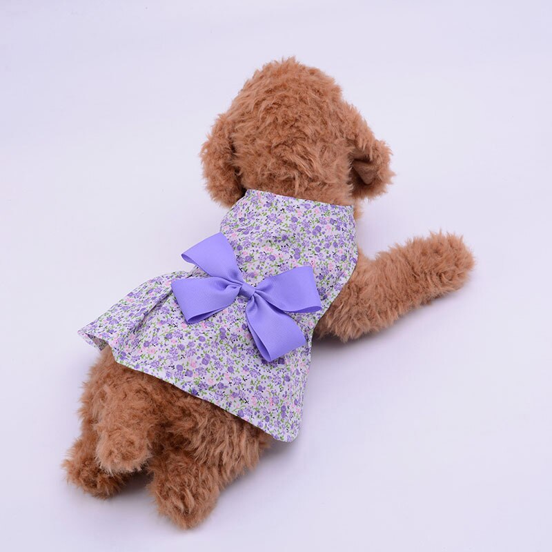 Jupe de chien à nœuds pour chiens | printemps et été, jupe fleurie à la , vêtements pour chiens, vêtements pour chiots de ,