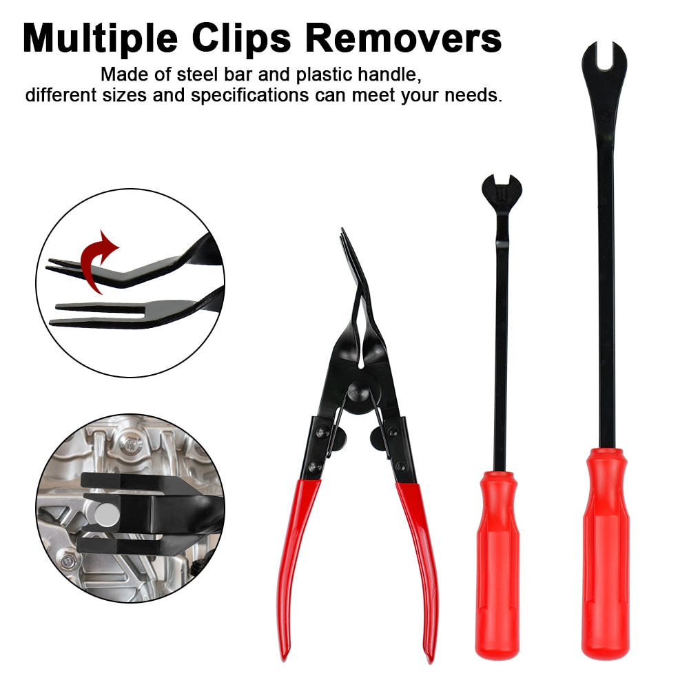 Kit Demontage Auto 24 Pieces Kit 24 Pièces Outils Démontage Auto CISSIYOG - Garniture Tableau De Bord Radio Accessoires Porte Voiture