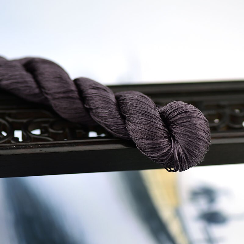 silk embroidery thread / 100% silk thread /hand embroidery embroider cross stitch/purplish brown series/7 pure colors: 4