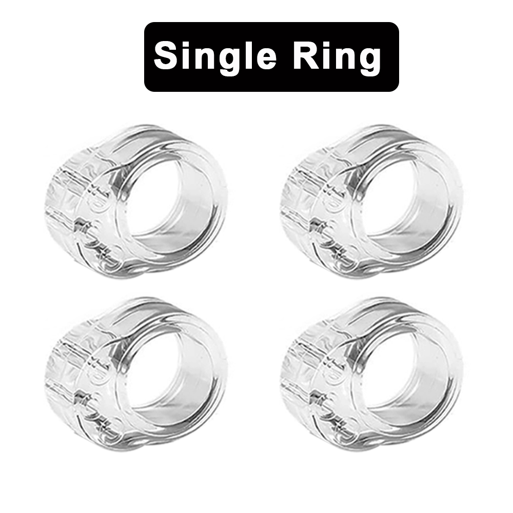 8/1 Stuks Deur Stopt Punch-Free Deurklink Buffer Muur Bescherming Transparante Deurknop Bumper Voor Muren Meubels Beschermkap: XL / GRIJS