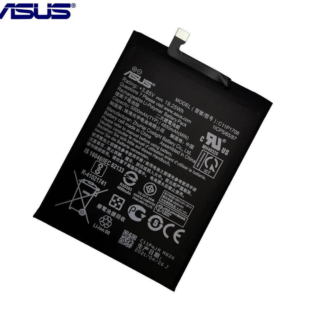 100% Original 5000mAh Battery For Asus Zenfone Max Pro M1 M2 6.0 Inch ZB631KL ZB633KL X01BDA Inch ZB601KL ZB602KL X00TDB X00TDE